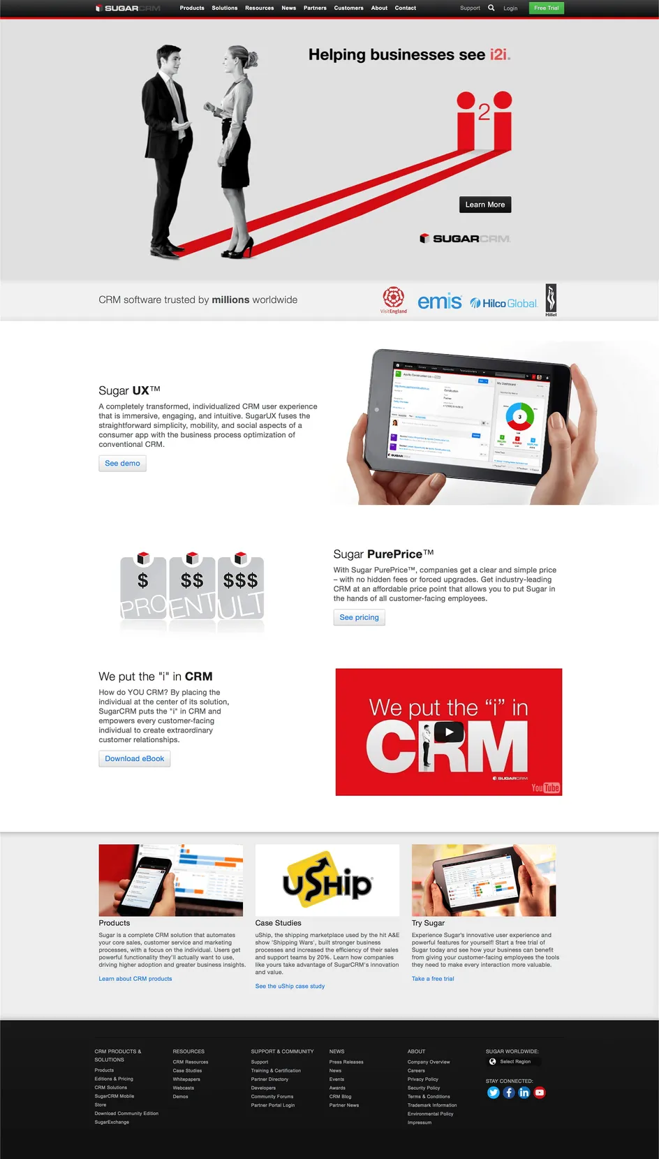 SugarCRM 2015 website