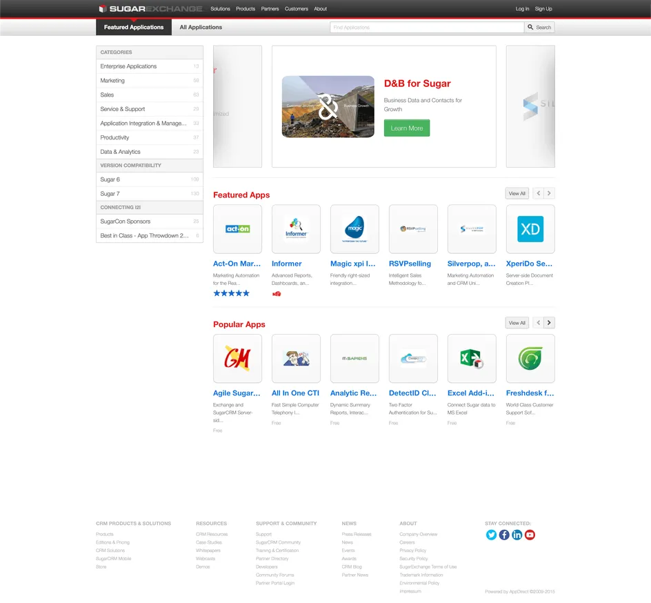 SugarExchange website