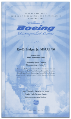 Boeing Distinguished Lecture poster