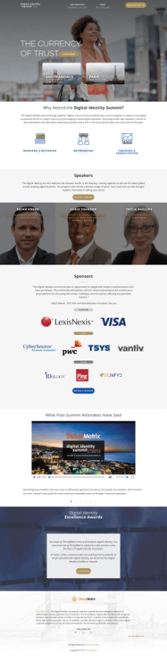 Digital Identity Summit 2017 website